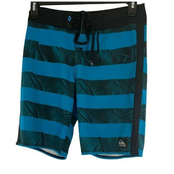 Quiksilver Cypher Series Short Mens Size 28 4-Way Stretch Drawstring Boardshorts - Picture 1 of 7